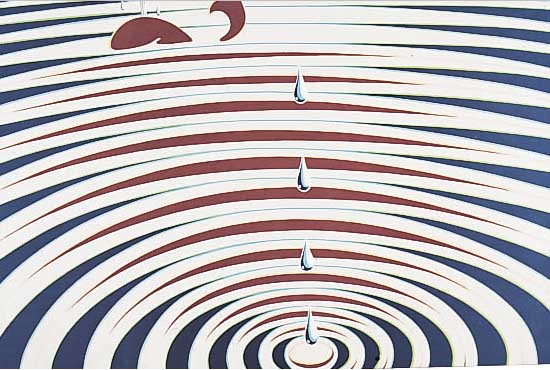 VASARELY, VIKTOR, ETUDE DE MOUVEMANT, FARB- SERIGRAPHIE AUS ORIGINES, VON 1986, HANDSIGN.,NUM. 135/200, CA. 45 X 47.5 CM