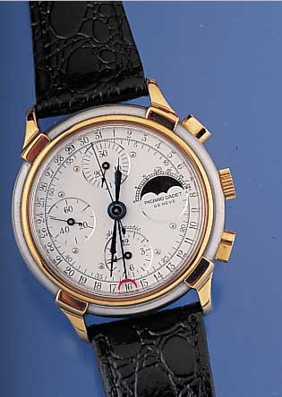 PICARD CADET Armbanduhr Chronograph Modell Automatik, Ref.-Nr. 78790, matt. Edelstahl- geh., Bandanst., Drücker, Krone sow. Lünette hartverg., ...