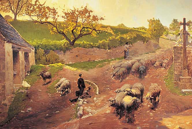 HIS, RENE CHARLES, 1877 COLOMBES (SEINE) - 1960, FRANZöSISCHER LANDSCHAFTSMALER, SCHü- LER VON J. LEFEBVRE, T. ROBERT-FLEURY UND L. TANZI, ...