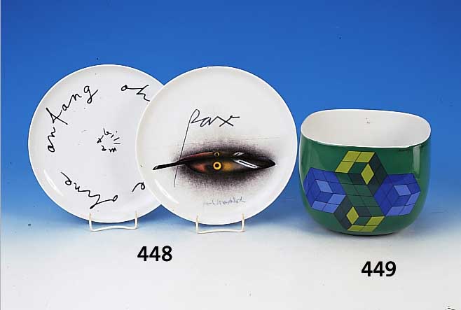 Vasarely, Victor, Rosenthal, Kunstreihe, Suomi Objekt, Studio Line, lim. Auflage, num. 500/273, 16 x 20,5 x 20,5 cm