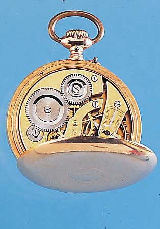 BRANDT & HOFMANN HERRENTASCHENUHR LEPINEAUS- FüHRUNG, REF.-NR. 66867, SCHWEIZ/DEUTSCHLANDUM 1904, RG 585/000, BODEN SYM. GUILL., PERF. 2-TEILIGES ...