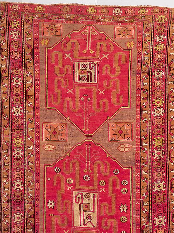 Gendje Karabagh, Russland, 240 x 145cm, ,EHZ4, Wolle auf Wolle, um 1890,