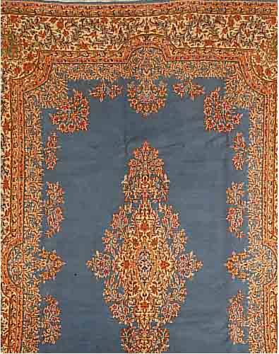 KERMAN, PERSIEN, 373 X 266CM, , EHZ 2 FLOR WOLLE, CA.40 JAHRE