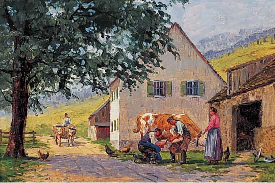 Eichhorn, Peter, 1877 Bamberg - 1960 München, wählte seine Motive besonders aus der Um- gebung Münchens und dem Dachauer und Murnauer Moos, Die ...
