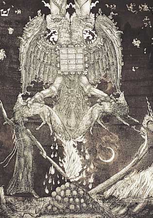 Fuchs, Ernst, *1930 Wien, Radierung, r. u. handsign. u. dat. 1962, "Samson zündet die Füchse an", 31 x 24 cm