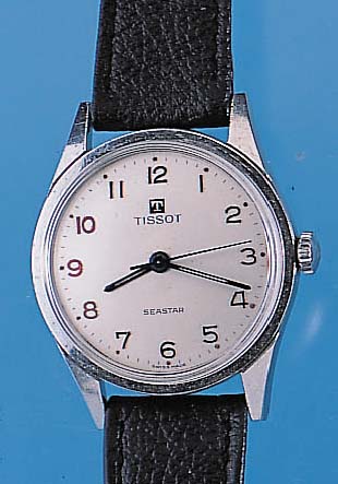 Konvolut: 3 TISSOT Herrenarmbanduhren Serie Seastar, alle Edelst., alle Basiskal. 781, 17 St., Handaufzug, 2x Schr.-Böden, 1x Serie Seven ...