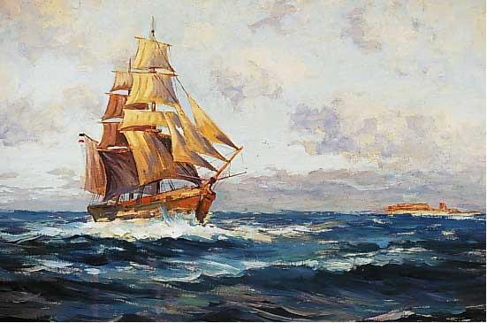 Rogge, Emy, * 1866 Schweewarden (Oldenburg) - Worpswede, studierte in Leipzig, Dresden undBerlin, wirkte in Worpswede, Segelschiff vor Helgoland, ...