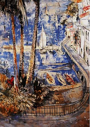Templin, Bernhard, * 1894 Dsseldorf - 1974, Am Lago Maggiore, ™l/Lwd., sign., 100 x 60cm,R.