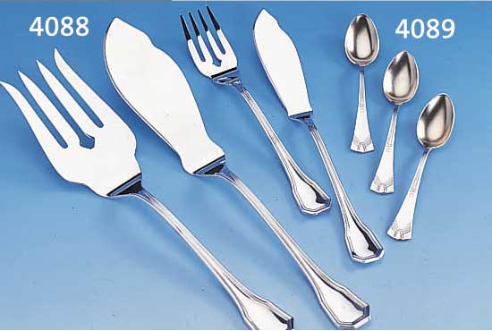 28-TEILIGES FISCHBESTECK, 925ER SILBER, BEST. AUS: 12 FISCHGABELN, 12 FISCHMESSER, 4 FISCHVORLEGETEILE, ACHTECK-MUSTER, SEHR GUTER ZUSTAND, TOTAL ...