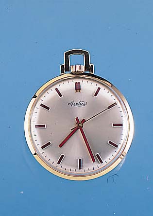 ARCTOS FRACKUHR LEPINEAUSFüHRUNG, DEUTSCH- LAND UM 1968, GG 585/000, 17 ST., RUNDANKER- WERK, PUW KAL. 460, STOßGES., D. CA. 33 MM, UNGETR. ...