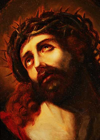 Unbekannter Künstler, Nazarener, um 1840, Ecce Homo, Öl/Lwd., qualitätvolle Malerei, fachgerecht restauriert, 47 x 36 cm, nach dem Vorbild ...