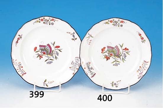 TELLER, MEISSEN, UM 1860-70, 1. WAHL, PORZELLAN, BUNT BEMALT IM KAKIEMONDEKOR, D. CA. 21 CM