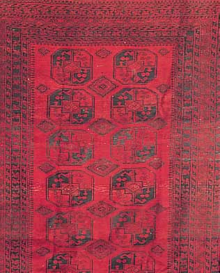 Afghane, 270 x 209cm, , EHZ 4 Wolle auf Wolle, ca.50 Jahre