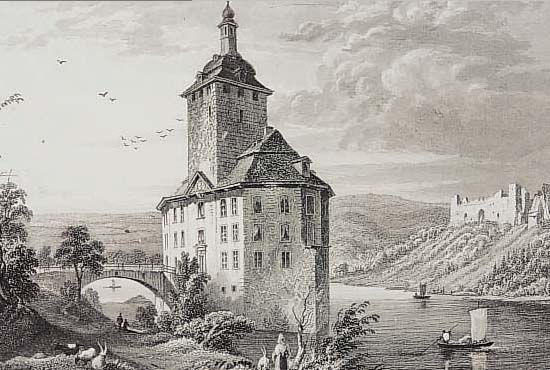 KONVOLUT AUS 11 STAHLSTICHEN, UM 1850, MIT VERSCHIEDENEN ANSICHTEN AUS DER SCHWEIZ, U.A. EGLISAU, BURG NEUFCHATEL, CHILLON, KLOSTER ...