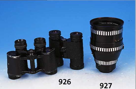 KONVOLUT AUS ZWEI FERNGLäSERN, 1 X JAGD- PRISMA, 20ER JAHRE, 8 X 30, IM LEDERETUI, 1 X CARL ZEISS JENA, 60ER JAHRE, 8 X 32B MC, IM ...