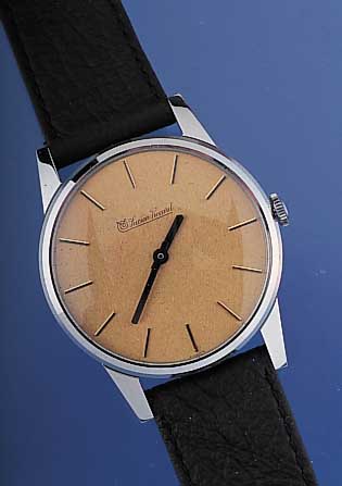 LUCIEN PICARD Herrenarmbanduhr, Schweiz um 1968, Metall hartverchr., Edelstahl, Boden u. Glasrand gedr., Blatt u. Werk verg., 17 St., ...