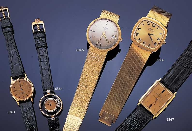 OMEGA Damenarmbanduhr Modell De Ville, Ref.-Nr. 591/0049, Schweiz um 1984, GG 750/000, High-Tech-Quartzwerk, Kal. 1365, Boden ge- dr., ...