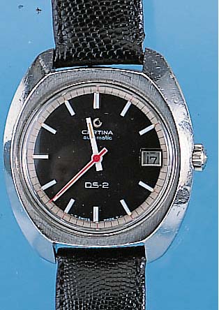 CERTINA Herrenarmbanduhr Modell DS2, Ref.- Nr. 5801/300, Schweiz um 1968, Edelst., Boden geschr., bei Fertigst. wassergesch., Zentral- sek., Datum, ...