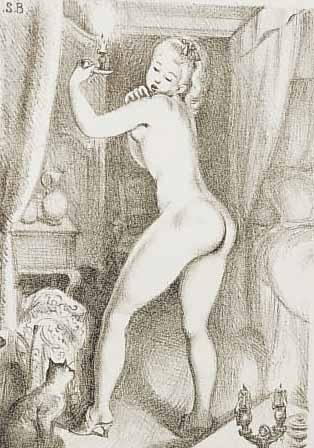 RESTIF DE LA BRETONNE: MONSIEUR NICOLAS OU LE COOEUR HUMAIN DéVOILé, BAND II, MIT CA. 24 ORIG.LITHOGRAPHIEN PLUS NOCHMALS 24 IN ORIG. SUITE VON ...