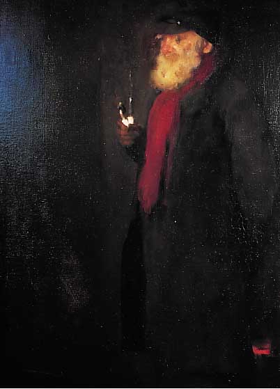 Zuschreibung: Schönnenbeck, Adolf, geb. 1869 Stenkenberg, Genre-und Bildnismaler von 1886-94, Schüler der Düsseldorfer Akademie bei P. ...