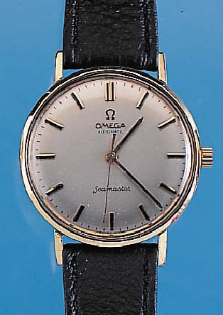 OMEGA Herrenarmbanduhr Modell Seamaster, Ref.-Nr. 1229868, Schweiz/USA um 1963, GG- filled Geh., Einschalenausf., A-Welle u. Kro- ne prov. ...