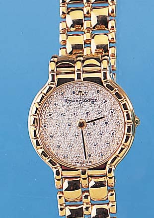 MAURICE LACROIX Damenarmbanduhr, Ref.-Nr. 78950, Schweiz um 1992, Metall hartverg. incl.Gliederband, High-Tech-Quartzwerk, Mineral- flachgl., ...