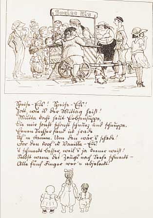 Zille, Heinrich, 1858-1929, Lithographie ausKomm Kalinken Komm, von 1924, Blattgr. ca. 45,5 x 36,5 cm