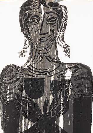 Grieshaber, HAP, Holzschnitt aus der Mappe Spektrum von 1972, handsigniert, ca. 44 x 31cm