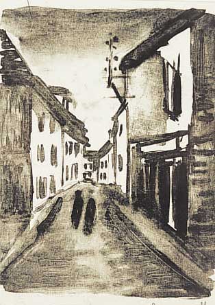 Vlaminck, Maurice de, 1876 Paris-1958 Rueil-laGadelire, le Bangali II, Lithographie von 1927, re. u. handsign., ca. 18,5 x 14,5 cm, WVZ ...