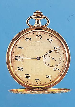 INVAR Herrentaschenuhr Modell Savonette, Ref.-Nr. 168198, Schweiz um 1920, GG 750/000, tiefe Rundumgrav., Blütendekor, Monogrammsp. frei, vers. ...