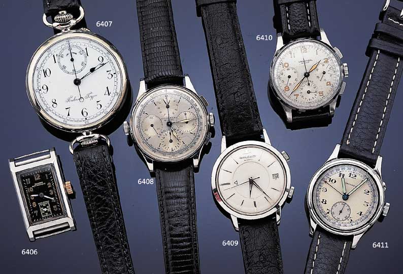 JAEGER LE COULTRE Armbandwecker Memovox, Ref.-Nr. 1065052, Schweiz um 1962, Edelst., Bodengeschr., bei Fertigst. wassergesch., Blatt rest., ...