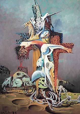 Hedrich, Georg, geb. 1927 Neurode/Schlesien, Schüler von Prof. Carl Schneider, Paul Klee und Karl Hofer, unternahm zahlreiche Studien- reisen, ...