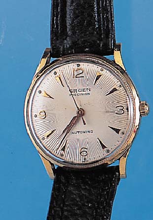 Konvolut: 3 GRUEN Herrenarmbanduhren, alle Qualität Precision, alle gefert. in der Zeit von 1950-1956, alle Metallgeh. m. GG-Auflage, 1x ...