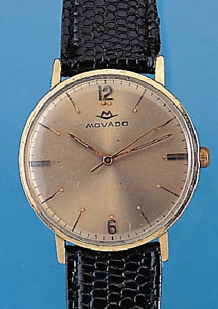 MOVADO Herrenarmbanduhr, Ref.-Nr. 6130/170, Schweiz/USA um 1964, GG-filled, Einschalengeh.get. A-Welle, Handaufzug Kal. 335, 17 St., Ringunr., ...