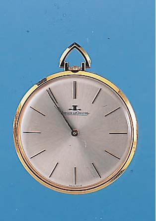 JAEGER LE COULTRE FRACKUHR MODELL LEPINE, REF.-NR. 9019/A/1180872, SCHWEIZ UM 1962, GG 750/000, GEH. ZWEITEIL., D. CA. 41 MM, VERS. BLATT, ...