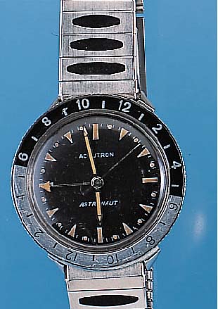 BULOVA Herrenarmbanduhr Modell Accutron/Astro-naut, Ref.-Nr. B36953, Schweiz um 1969, Edel-st., Edelstahlband, 2.Zeit durch zusätzl. Zeiger im ...