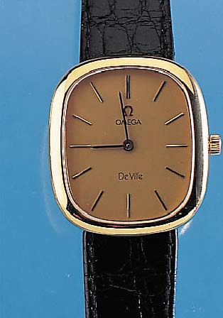 OMEGA Herrenarmbanduhr Modell De Ville, Ref.-Nr. 8110437, Schweiz um 1978, GG 750/000, Glasr. gedr., Saphirflachgl., Rundankerw., 17 St., ...