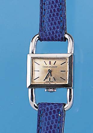 JAEGER LE COULTRE Damenarmbanduhr, Ref.-Nr. 1670, Schweiz um 1968, Edelst., Boden gedr., vers. Blatt, zum Schutz Krone außen 6, Anker- formwerk ...