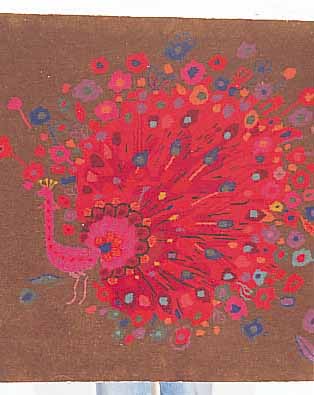 KöNIGSPFAU DEUTSCHLAND, HANDARBEIT, 107 X 92CMFLOR WOLLE, CA.15 JAHRE, EHZ 1-2, SELTEN
