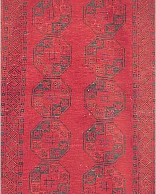Afghane, 174 x 115cm, . EHZ 3 Wolle auf Wolle, ca.40 Jahre