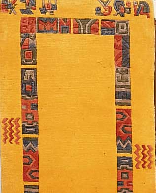 Original Nepal ca.122 X 064 cm. Flor Wolle