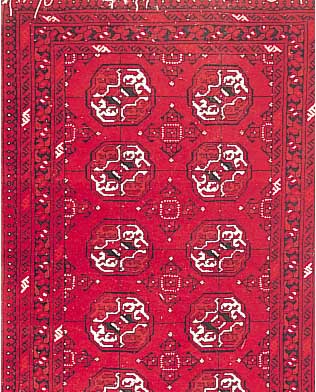 Afghane, 125 x 84cm, , EHZ 2-3 Wolle auf Wolle, ca.10 Jahre