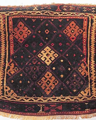 Taschenfront, Westkurdistan, 52 x 40cm, , EHZ 2, Wolle auf Wolle, um 1900