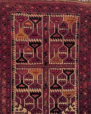 Ersari, Torkman, 104 x 76cm, , EHZ 2 Wolle auf Wolle, um 1930
