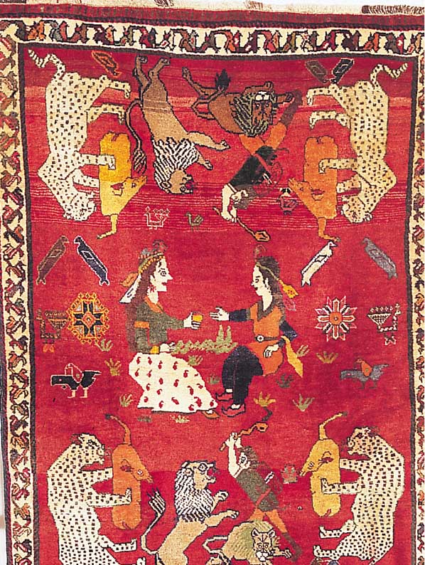 Gashgai, Persien, 148 x 107cm, , EHZ 3 Wolle auf Wolle, ca.30 Jahre