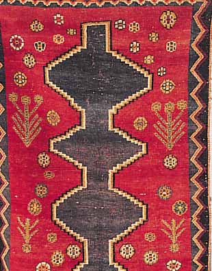 KAZERUN, PERSIEN, 187 X 119CM, , EHZ 3-4 WOLLE AUF WOLLE, CA.55 JAHRE