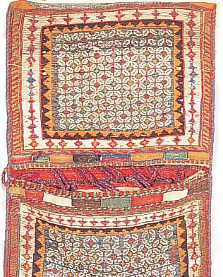 Susani Doppeltasche,168 x 49cm, , EHZ 2-3 Wolle auf Wolle , ca.60 Jahre