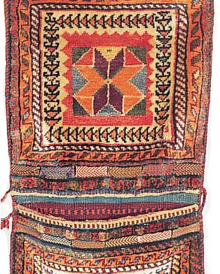 Gabbeh Doppeltasche, Persien, ca.100 x 48cm, , EHZ 2, Wolle auf Wolle, ca.70 Jahre