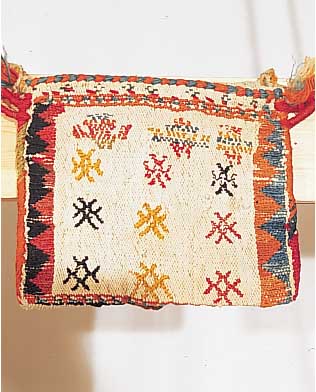 Nähzeugtasche, Gashgai, 25 x 20cm, , EHZ 2 Wolle auf Wolle, ca.70 Jahre