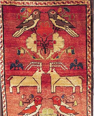 Shischbloki, Persien, 115 x 72cm, , EHZ 2 Wolle auf Wolle, ca.50 Jahre